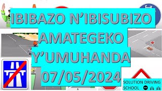 🚨🚨🚨♨️♨️Le 07/05/2024 :IBIBAZO N'IBISUBIZO(AMATEGEKO Y'UMUHANDA 🚋TSINDIRA PROVISOIRE BYOROSHYE🚨🚨🚨