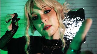 ASMR Grunge Girl Tattoos Your Face | Gum Chewing, Drawing on You, Close Whispers, Visual Triggers screenshot 5