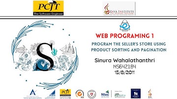 Web Project Task 16 || 1st Year || Semester 01 || Java Institute || Sinura Wahalathanthri