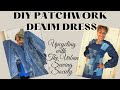 DIY Patchwork Denim Dress