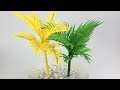 Coconut Tree Making With Paper | Paper Leaves | Paper Crafts