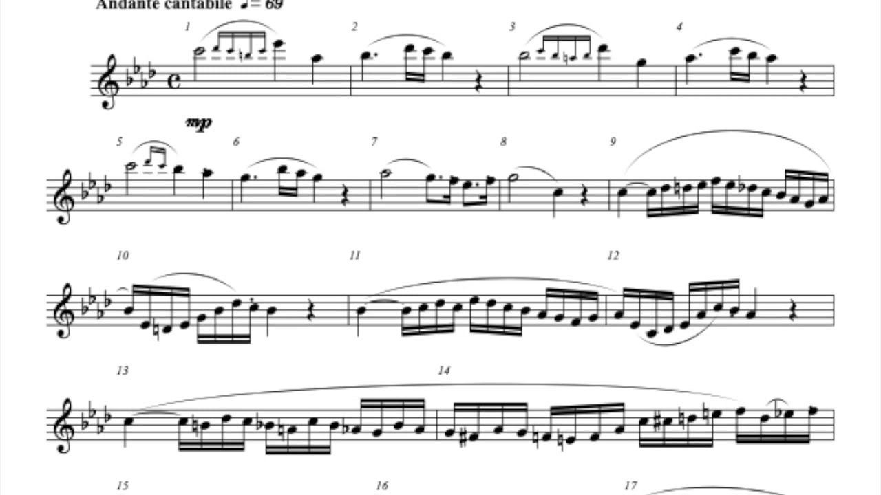 ATSSB Flute Etude 2 Andante YouTube