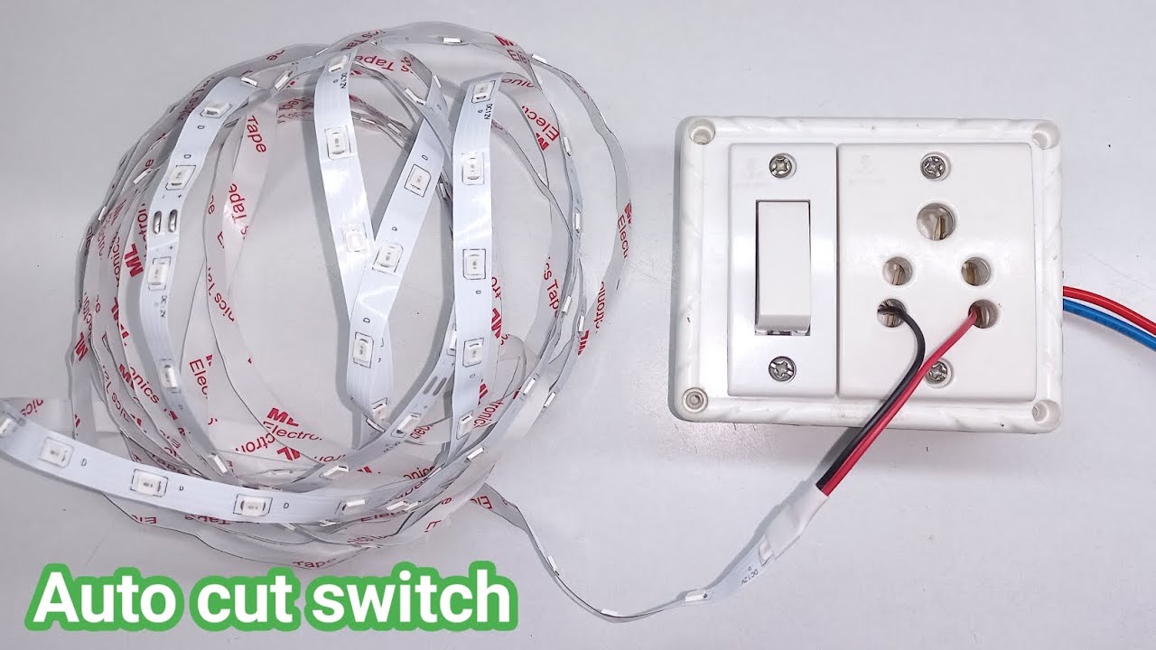 auto cut switch wiring special LED jhalar light auto on switch wiring