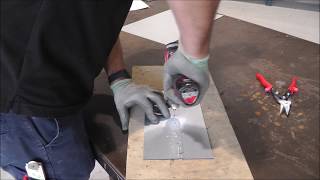 How to install rivets and cut sheet metal