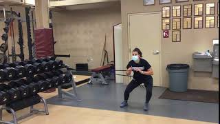 BAND RESISTED LATERAL(shuffle.push.recover)