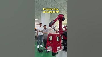 Programming-free spray robot.  #spraying #industrialrobot  #sixaxisrobot #robotics