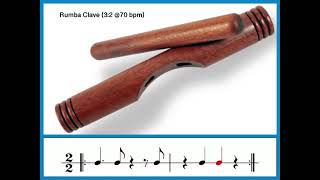 Rumba Clave practice /click track @ 70 bpm