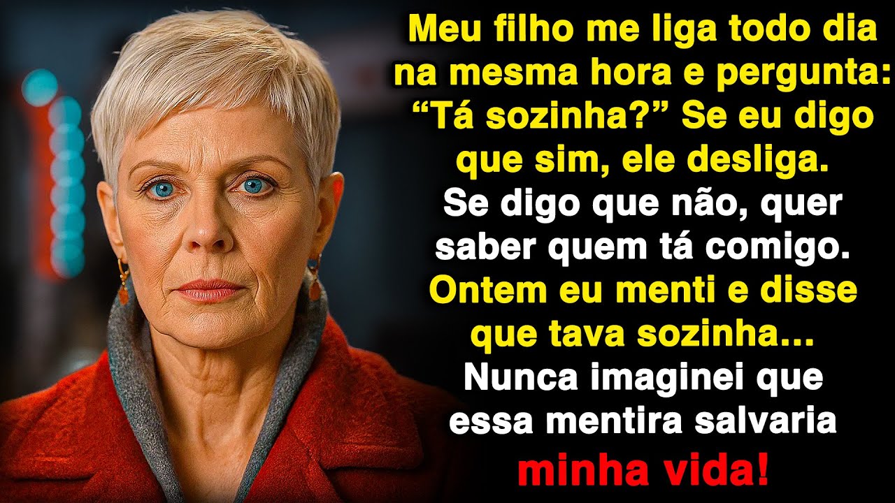 Meu filho me liga toda noite pra saber se estou sozinha. Ontem menti — e isso salvou minha vida!