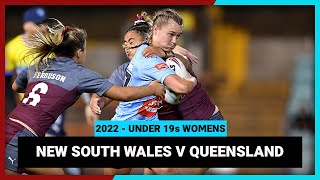 New South Wales v Queensland | 2022 | Women's Under 19s State of Origin | Full Match Replay | NRL