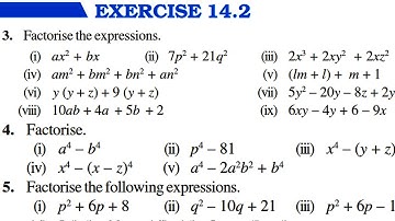 Ch 14 Factorisation || Part 2 Exercise 14.2 || Class 8 Maths || RBSE CBSE NCERT