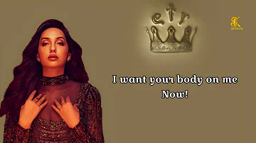 Badshah ft. Nora Fatehi - Body On Me Lyrics | Body On Me Lyrics
