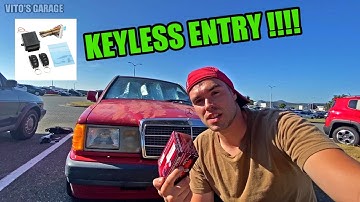 Universal Keyless Entry Remote Installation Instructions Mercedes 190E W124 W126 R129 W140 BMW