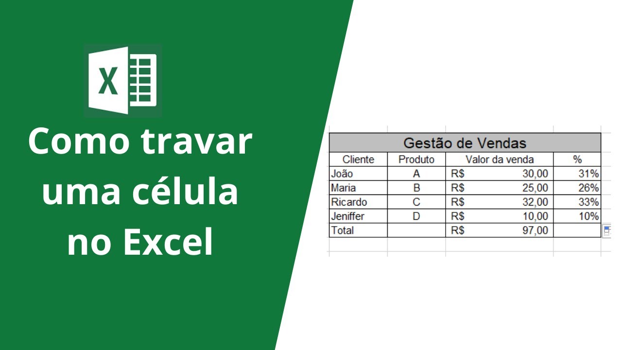 Aprenda Como Travar C lulas No Excel Exemplo Pr tico YouTube