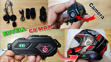 EDYELL Motorcycle Bluetooth Intercom Headset | Edyell C8 Max Review