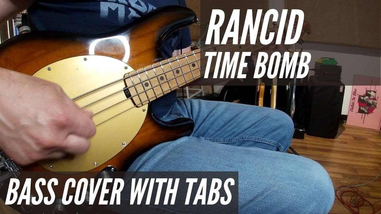 Rancid Time Bomb Bass Cover With Tabs YouTube