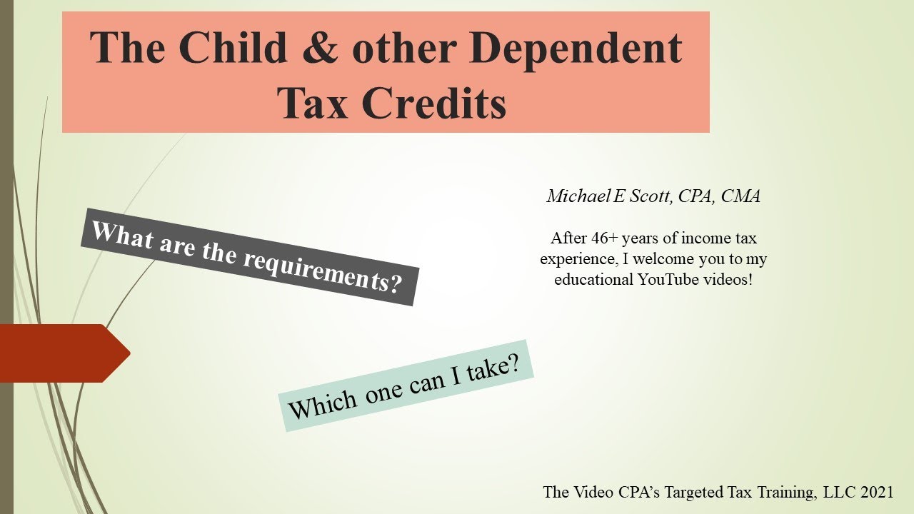 the-child-tax-credit-the-credit-for-other-dependents-youtube