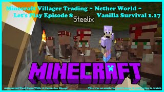 Automatic Wool Farm and Nether Exploration! Lets Play Minecraft 1.17 ~ Trying Red Stone ~ Episode 8