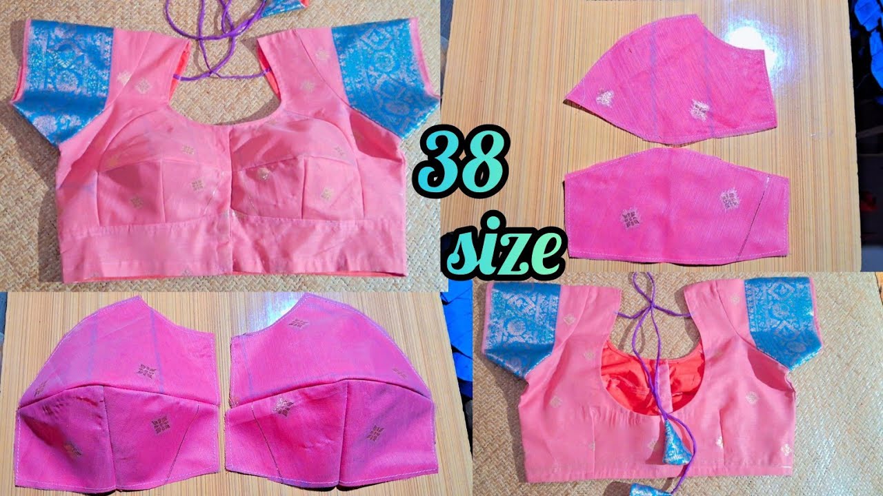 38 size double Katori blouse cutting and stitching for beginners  👌💯