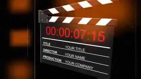 Clapper Countdown Leader After Effects template