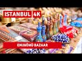 Istanbul Eminönü Bazaar Walking Tour 26September 2021|4k UHD 60fps