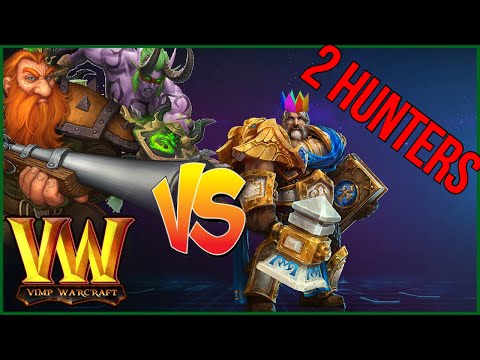 VIMP VS 2 HUNTERS IN WARCRAFT 3 | Uther Party [WCT]