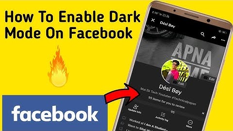 How To Enable Dark Mode On Facebook Without Root