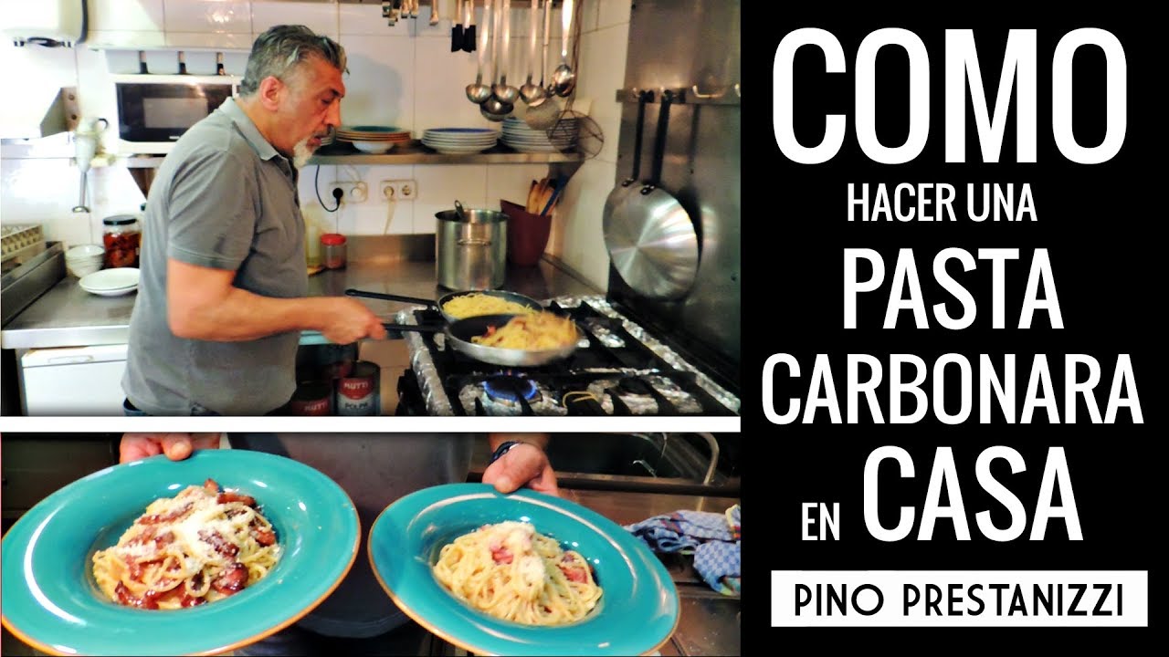 ¿Cómo hacer una PASTA CARBONARA en casa? | Pino Prestanizzi