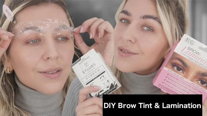 DIY brow tint & lamination | defo the best lamination kit I've tried so far