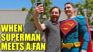 When Superman Meets a Fan #shorts