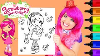 Coloring Strawberry Shortcake Raspberry Torte Coloring Page Prismacolor Markers | KiMMi THE CLOWN