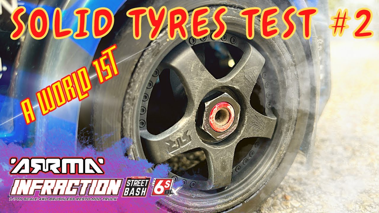 RESULTS ARE IN - ARRMA Infraction 6S VIPAZ Solid rubber tyres - Test 2