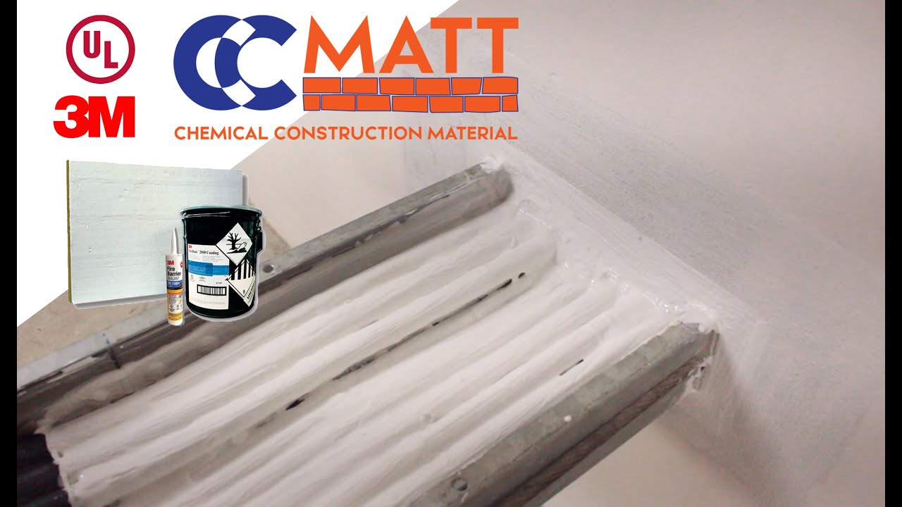 การติดตั้งวัสดุป้องกันไฟลาม Fire Stop l 3M™ Fire Barrier FireDam 2000