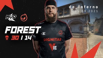 MVP CSGO POV: Dignitas f0rest (30/14) vs 00Nation (de_inferno) @ Nordic Masters Fall