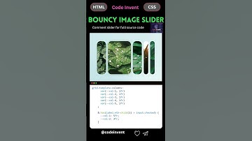 Create Bouncy Image Slider using HTML CSS  #coding #webdevelopment