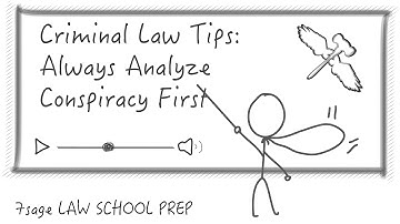 Criminal Law Tips:  Always Analyze Conspiracy First on a Crim Law Exam - 7Sage Law School Prep