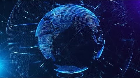 Globe Communication Looped Background Stock Motion Graphics