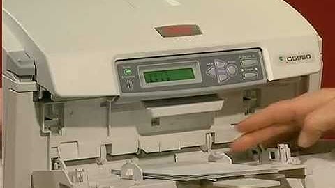 How to load envelopes in an Oki printer