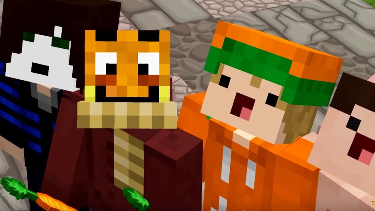Vier YOUTUBER spielen endlich Minecraft