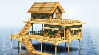 Как Построить Красивый Дом на Воде В Майнкрафте