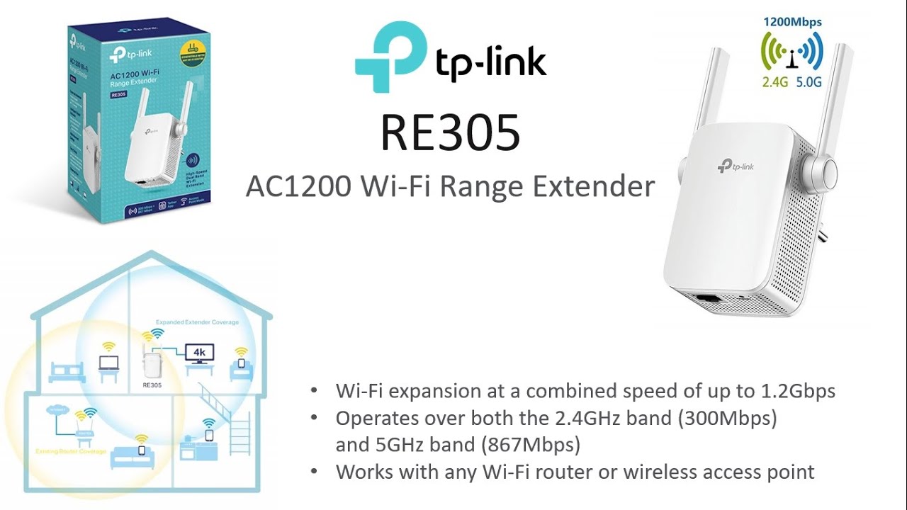 Tp Link RE305 AC1200 Wi-Fi Range Extender Setup In Mobile 🔥