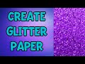 Make Glitter Patterns for Free - How to Create Digital Glitter Paper for Free [Photopea Tutorial]