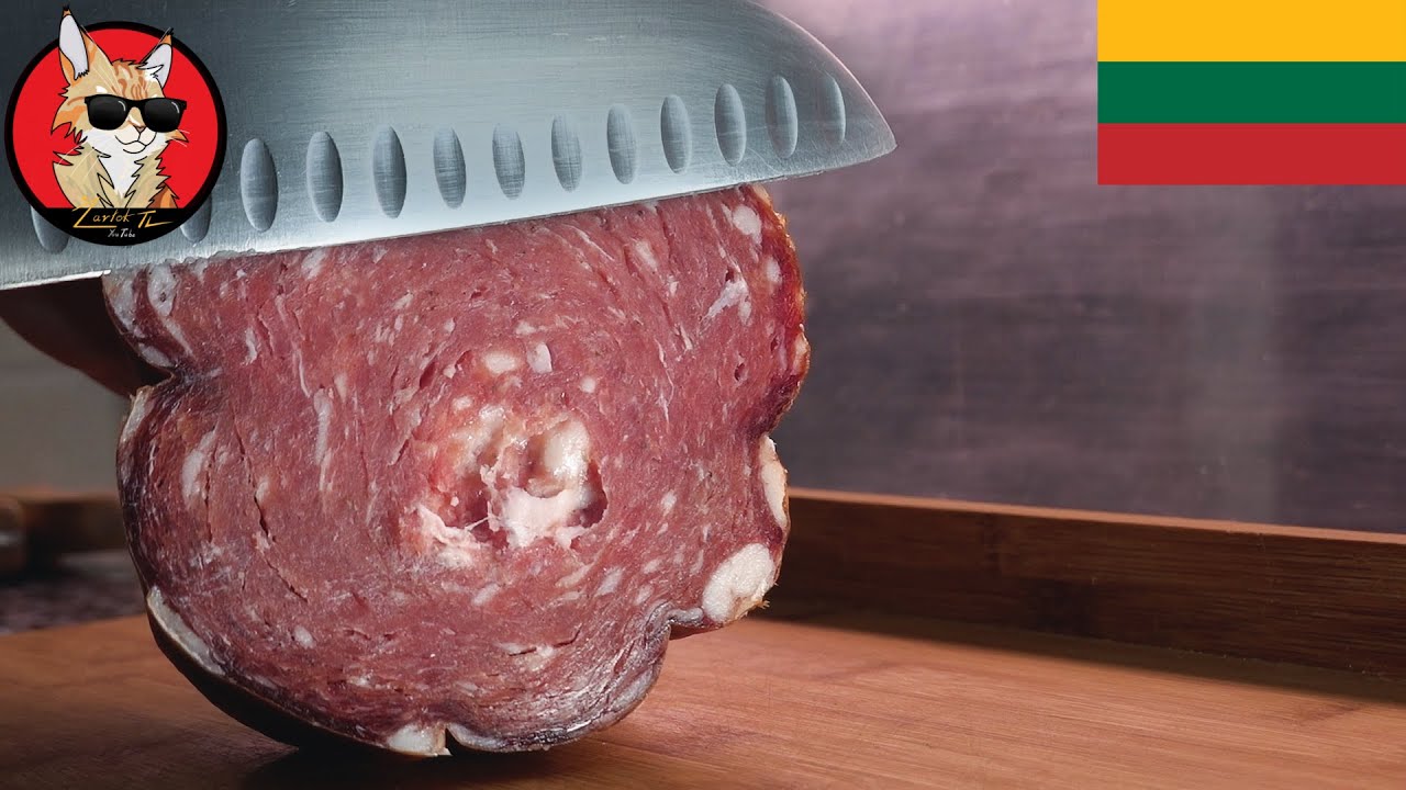 Fermentująca kiełbasa litewska KINDZIUK - Litewskie Rarytasy na Starym Kleparzu w Krakowie