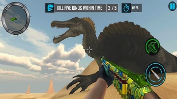 Real Dino Hunter Fps Shooter Android ios Gameplay - Dinosaur game - Dinosaur Planet Gaming part 1