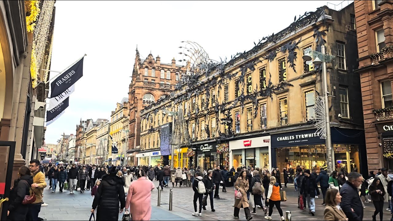 City Life: A Relaxing Wee Stroll Down Buchanan Street, Glasgow | PeopleWatching & CityScapes