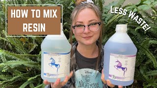 How I Mix Resin in One Cup || Bay Witch Blooming