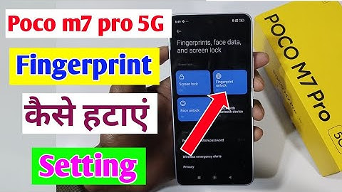 Poco m7 pro 5g me fingerprint lock kaise hataye / how to remove fingerprint lock in poco m7 pro 5g