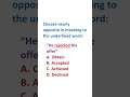 Can you tick the OPPOSITE? 🧠 | English Quiz #Shorts