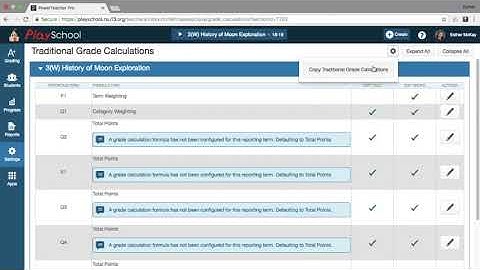 Category Weighting in PowerSchool