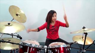 Europe The Final Countdown Silent Knight Version Drum Cover by Nur Amira Syahira