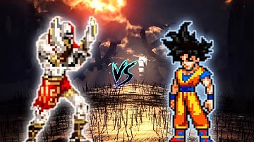 Kratos V2 VS Goku LB V6 OP (all form) in Jump Force Mugen